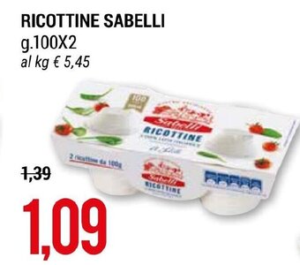RICOTTINE SABELLI g. 100x2