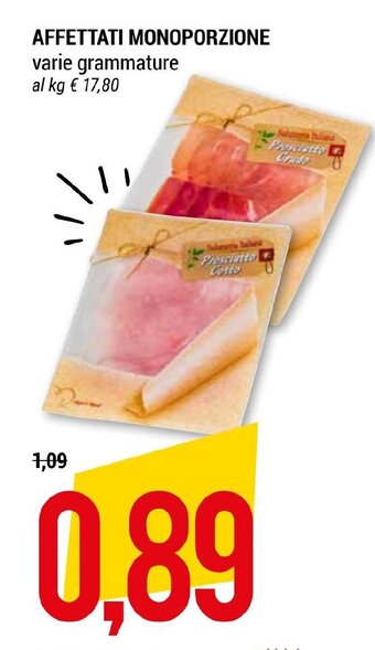 Hardis AFFETTATI MONOPORZIONE varie grammature offerta