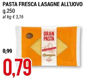Hardis PASTA FRESCA LASAGNE ALL'UOVO g.250 offerta