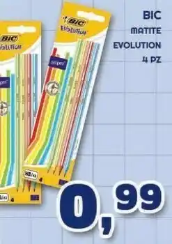 Bic Matite Evolution 4 Pz