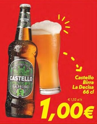 Iper Super Conveniente Castello Birra La Decisa 66 cl offerta