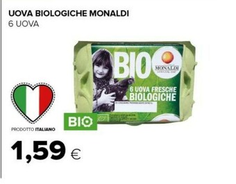 Monaldi 6 Uova Fresche Biologiche
