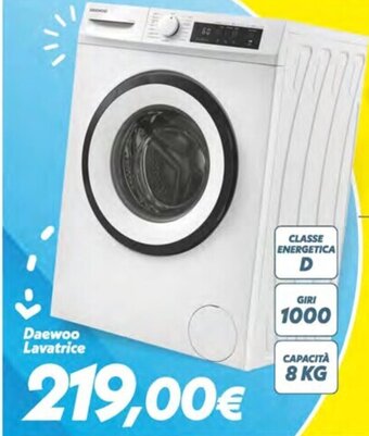 Iper Super Conveniente Daewoo Lavatrice offerta