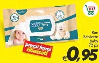 Iper Super Conveniente Ren Salviette baby 72 pz offerta