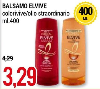 Hardis BALSAMO ELVIVE colorivive/olio straordinario ml. 400 offerta