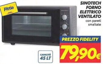 Iper Super Conveniente SINOTECH FORNO ELETTRICO VENTILATO con pareti smaltate offerta