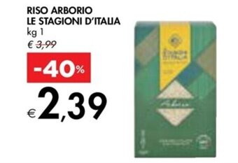 RISO ARBORIO LE STAGIONI D'ITALIA kg 1