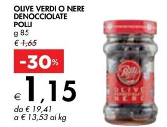 Bennet OLIVE VERDI O NERE DENOCCIOLATE POLLI g 85 offerta