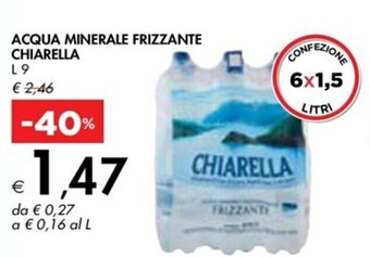 Bennet ACQUA MINERALE FRIZZANTE CHIARELLA L9 offerta