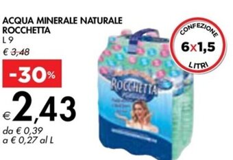 ACQUA MINERALE NATURALE ROCCHETTA L9