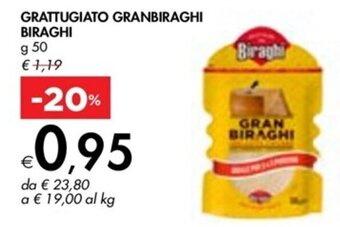 Bennet GRATTUGIATO GRANBIRAGHI BIRAGHI g 50 offerta