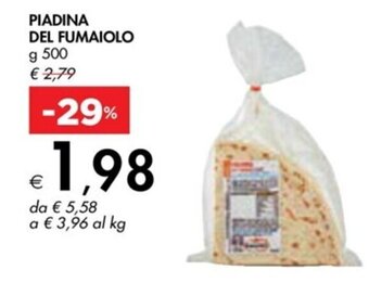 Bennet PIADINA DEL FUMAIOLO g 500 offerta