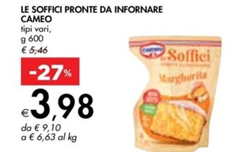Bennet LE SOFFICI PRONTE DA INFORNARE CAMEO tipi vari, g 600 offerta