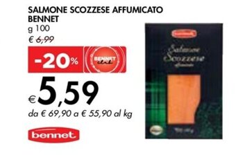 Bennet SALMONE SCOZZESE AFFUMICATO BENNET g 100 offerta