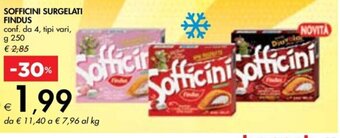 Bennet SOFFICINI SURGELATI FINDUS conf. da 4, tipi vari, g 250 offerta