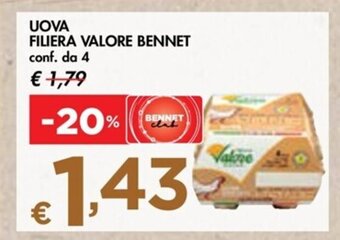 Bennet UOVA FILIERA VALORE BENNET conf. da 4 offerta