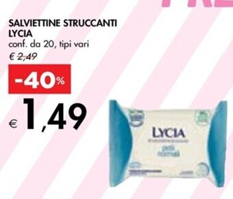 Bennet SALVIETTINE STRUCCANTI LYCIA conf. da 20, tipi vari offerta