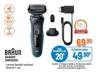 Expert BRAUN RASOIO 51M1200S offerta