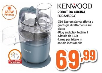 Expert KENWOOD ROBOT DA CUCINA FDP22130GY offerta