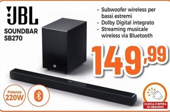 Expert JBL SOUNDBAR SB270 offerta