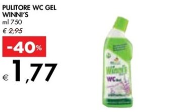 Bennet PULITORE WC GEL WINNI'S ml 750 offerta