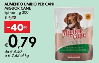 Bennet ALIMENTO UMIDO PER CANI MIGLIOR CANE tipi vari, g 300 offerta