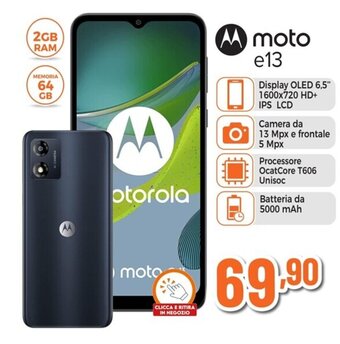 Expert motorola moto e13 offerta