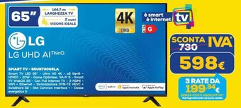 Euronics LG SMART TV-65UR73006LA offerta
