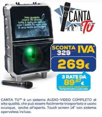 Euronics CANTA TU offerta