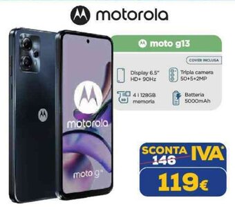 Euronics motorola moto g13 offerta