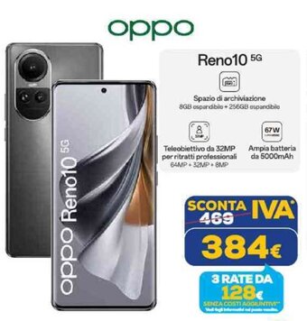 Euronics oppo Reno10 5G offerta
