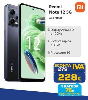 Euronics Redmi Note 12 5G offerta