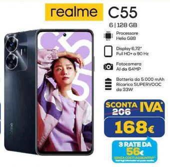 Euronics realme C55 offerta