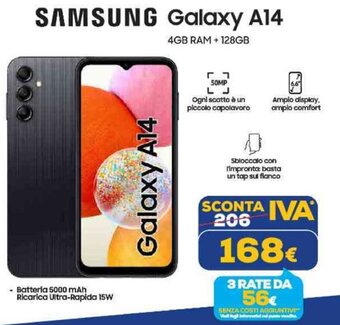 Euronics SAMSUNG Galaxy A14 offerta