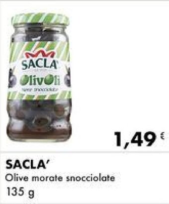 Iper Tosano SACLA' Olive morate snocciolate 135 g offerta