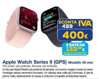 Euronics Apple Watch Series 9 (GPS) Modello 45 mm offerta