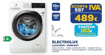 Euronics ELECTROLUX LAVATRICE - EW6F314T offerta