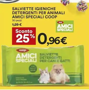 Coop Coop Salviette Igieniche Detergenti Per Animali Amici Speciali offerta