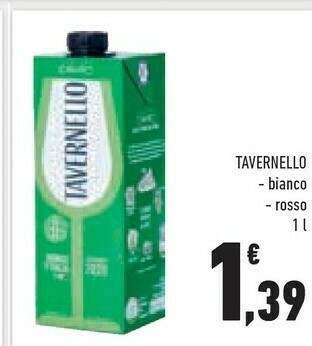 Conad Tavernello Vino Bianco 1000 G(ml) offerta