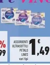 Conad Lines Assorbenti Ultrasottili Petalo offerta