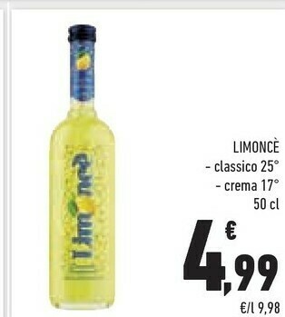 Conad Limoncè Limoncello 500 G(ml) offerta