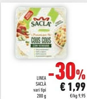 Conad Saclà Cous cous offerta