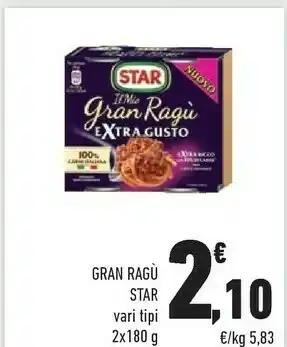 Conad Star Star - Il Mio Gran Ragù Extra Gusto 180 g(ml) offerta