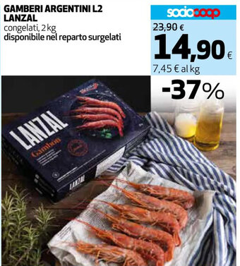 Coop GAMBERI ARGENTINI L2 LANZAL 2 kg offerta