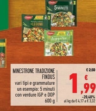 Conad Findus Minestrone offerta