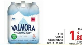 Conad Valmora Acqua offerta
