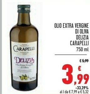 Conad Carapelli Olio extravergine di oliva offerta