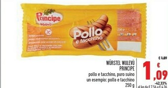 Principe Wurstel di pollo