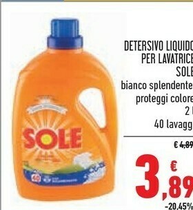 Conad Sole Detersivo lavatrice offerta