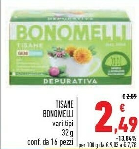Conad Bonomelli Tisane offerta